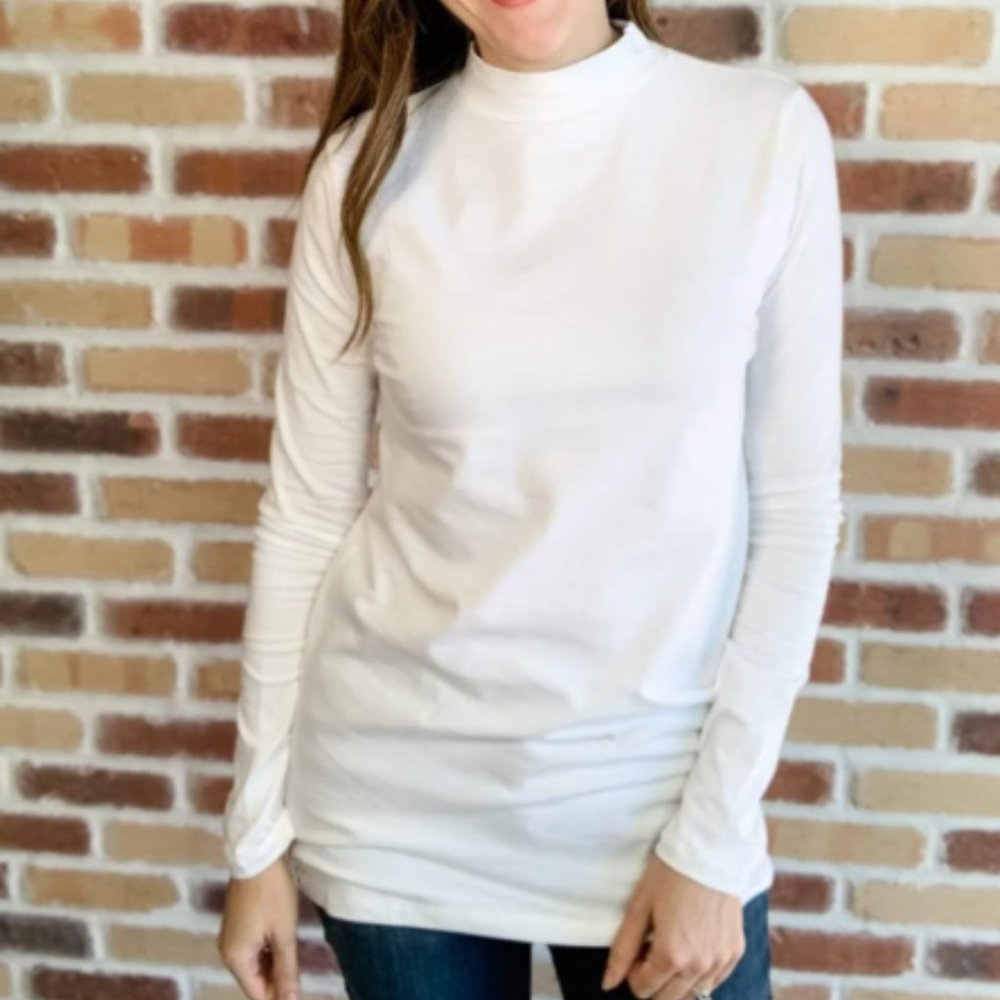 Women's Top GET A MOCK UP LONG SLEEVES